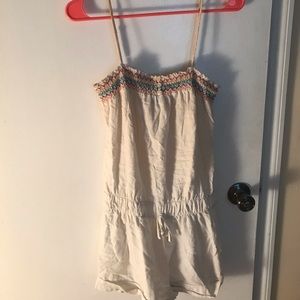 White beachy romper